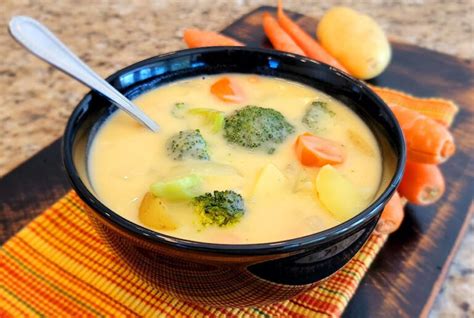 Cheese and Vegetable Soup, renewed - Jamie Cooks It Up