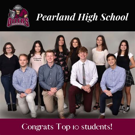 It's GRADUATION WEEK! Pearland ISD is proud of their Top 10 stud