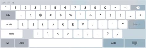 Ios Keyboard Symbols