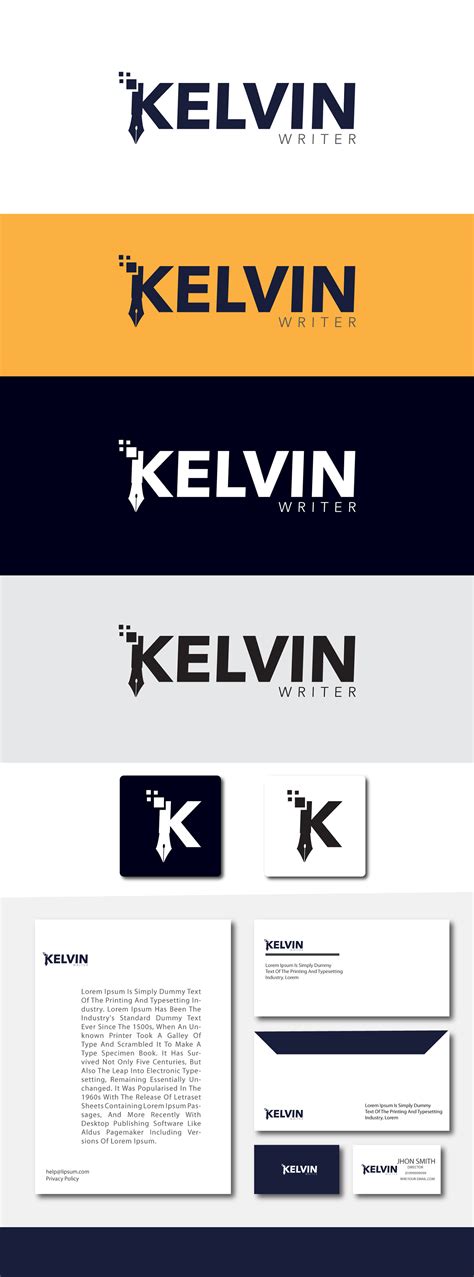 WRITER LOGO DESIGN CONCEPT on Behance