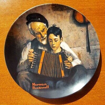 Norman Rockwell ~ The Music Maker ~ 5th Limited Edition Plate (1981) | eBay