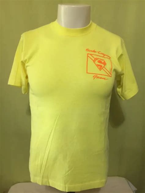 VINTAGE GUAM SCREEN Stars Best Men’s Yellow T Shirt Size Medium Scuba Diving Com $38.98 - PicClick