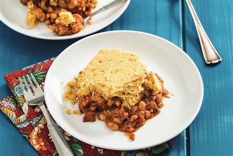 Maple Baked Beans and Cornbread Casserole | Green Monday