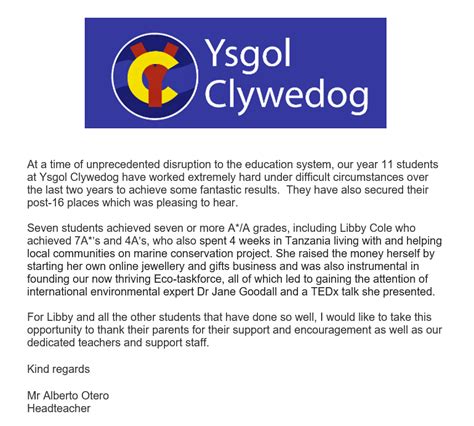 Ysgol Clywedog on Twitter: "Congratulations/Llongyfarchiadau! https://t ...