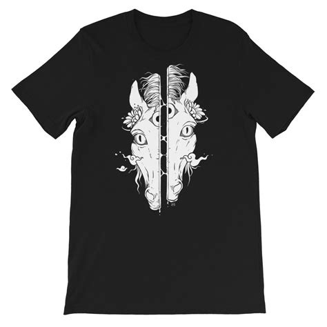 Split Face Horse, Unisex T-Shirt, Black – CellsDividing