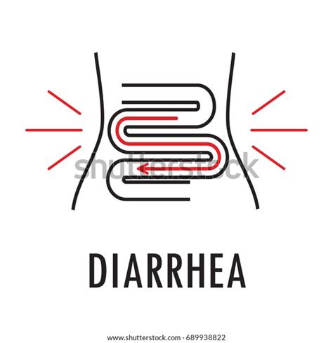 Diarrhea Food Poisoning Logo Icon Template Stock Vector (Royalty Free) 689938822