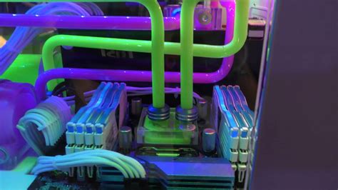 Crazy Water Cooled Custom Gaming PC with NZXT HUE+ LEDS - Liquid Cooled Show Build - YouTube