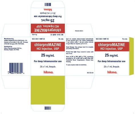 Chlorpromazine - FDA prescribing information, side effects and uses