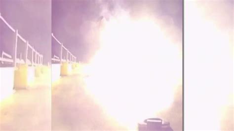 Dramatic Video Shows Fiery SpaceX Rocket Crash Landing | KTLA