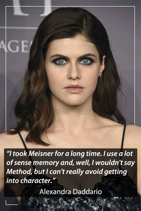 Actress Alexandra Daddario on taking the Meisner technique | Meisner ...