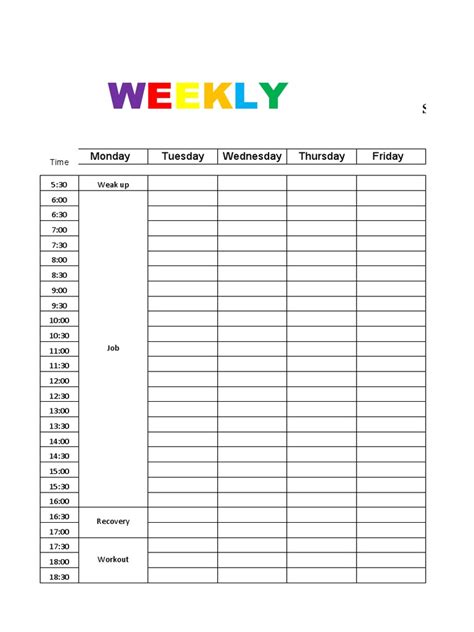 Time Planner | PDF