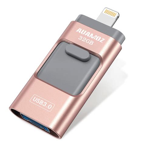 iOS Flash USB Drive 32GB External Storage iPhone Memory Stick, AUAMOZ ...