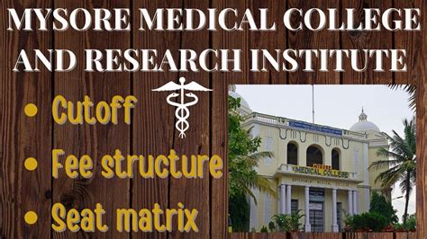 MYSORE MEDICAL COLLEGE AND RESEARCH INSTITUTE || NEET 2022 || CUTOFF SEAT MATRIX #neetcutoff2022 ...