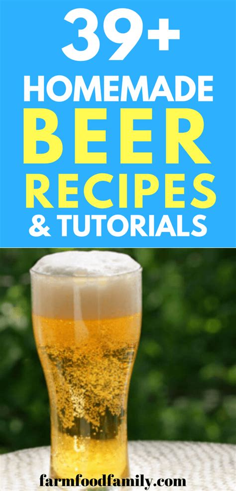 39+ Best Homemade Beer Recipes & Tutorials | Homemade beer, Beer ...