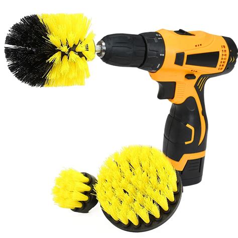 Power Scrubber Brush Drill Brush Clean for Bathroom Surfaces Tub Shower ...