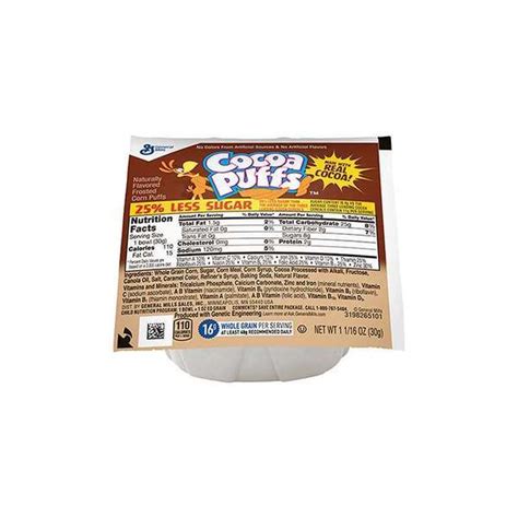 Cocoa Puffs Cocoa Puffs Cereal Bowl Pak 1.06 oz., PK96 16000-31888 | Zoro