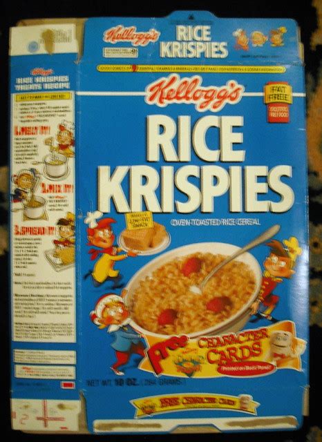 1995 Kellogg's Rice Krispies Cereal Box Front - a photo on Flickriver