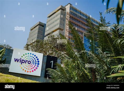 Wipro logo at their office. Wipro Ltd. is a leading technology services and consulting company ...