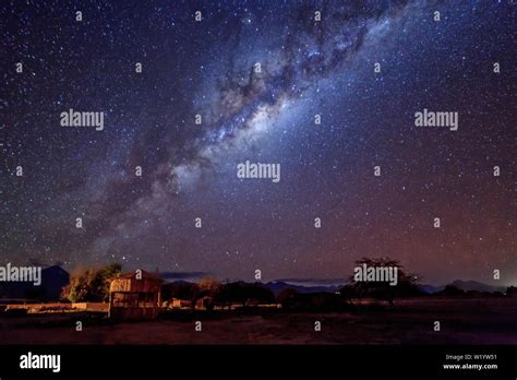 A shiny milky way just outside San Pedro de Atacama Stock Photo - Alamy