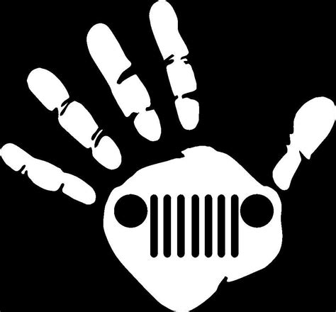 Jeep Hand Wave Die Cut Vinyl Car Window Decal Bumper Sticker US Seller