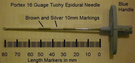 Properties of the Tuohy needle used in epidurals | Download Scientific Diagram