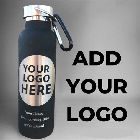 Logo-branded Stainless Steel Water Bottle Reusable Custom - Etsy