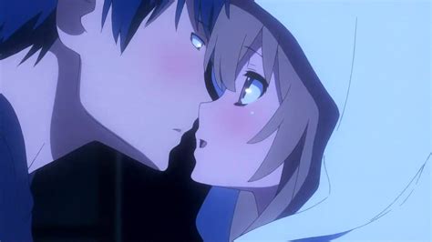 Toradora-Taiga & Ryuuji Kiss scene HD - YouTube