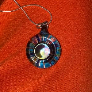 Implosion Pendant Handmade Art Glass Borosilicate Necklace - Etsy