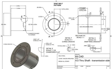 GD&T for bolted flange of two rotating parts - Drafting Standards, GD&T ...