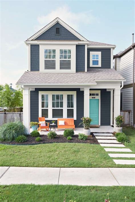 16+ Best Exterior Door Color For Dark Gray House With White Trim ...