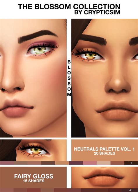 #c : CRYPTICSIM | Sims 4, Sims 4 cc makeup, Sims