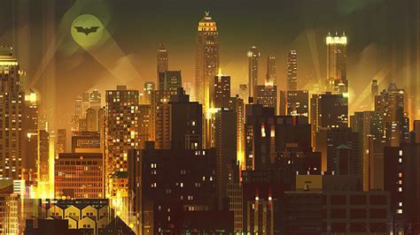 1366x768 Gotham City Digital Art 4k Laptop HD ,HD 4k Wallpapers,Images,Backgrounds,Photos and ...