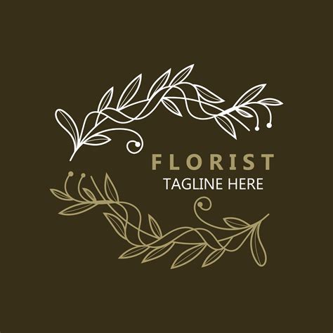 Florist logo beautiful floral leaf and flower vector art, icon graphic decoration business ...