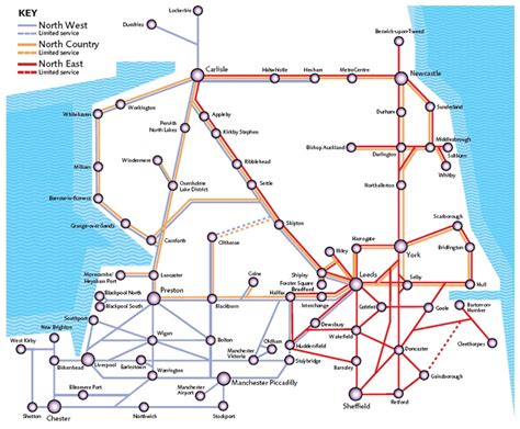 Northern Trains rail maps