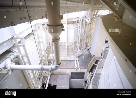 The Interior of the recently restored US Capitol dome is shown during a ...