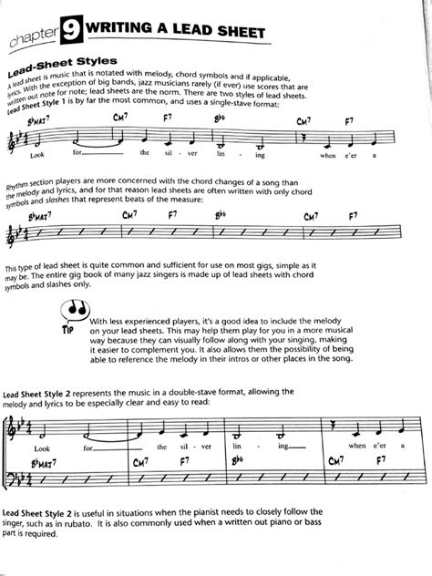 Writing A Lead Sheet | PDF