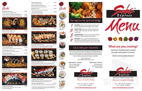 Sake Express II menus in Mt Holly, North Carolina, United States