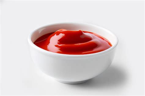 Premium Photo | Delicious ketchup in white bowl isolated on white background. portion of tomato ...