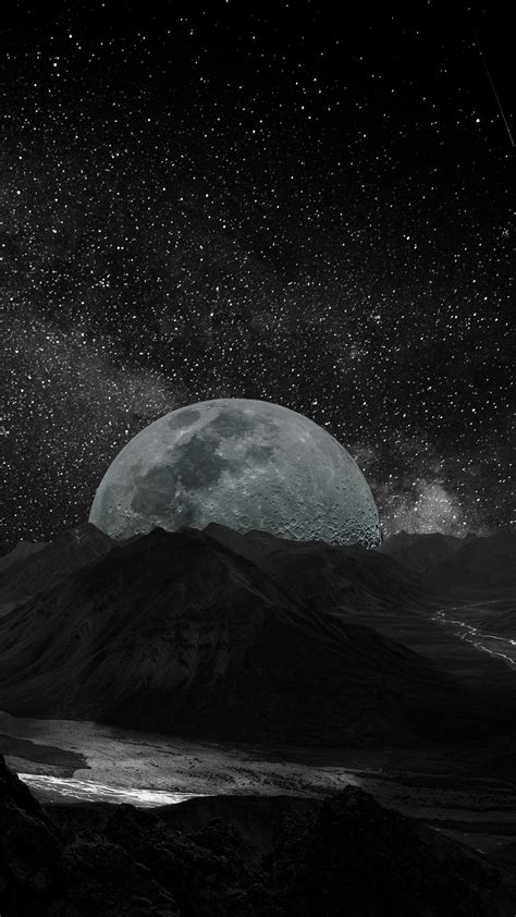 Moon and Milky Way Wallpapers - Top Free Moon and Milky Way Backgrounds - WallpaperAccess