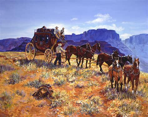 Stagecoach Painting at PaintingValley.com | Explore collection of ...