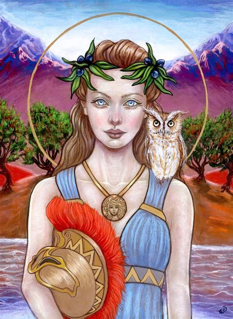 Athena Griechische Mythologie Göttin Kunstdruck von Tammy | Etsy