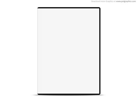 Blank white case with DVD, PSD web template | PSDgraphics