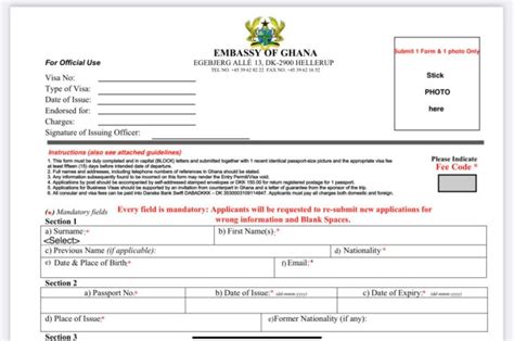 Ghana Embassy Visa Application - How To Apply | Mr. Pocu Blog