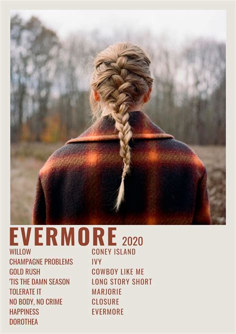 Evermore Taylor Swift Album Cover Poster Print | eBay