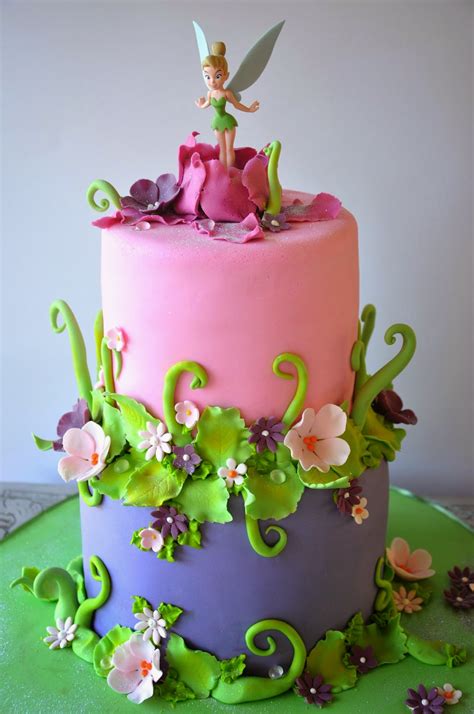 Pretty tinkerbell cake