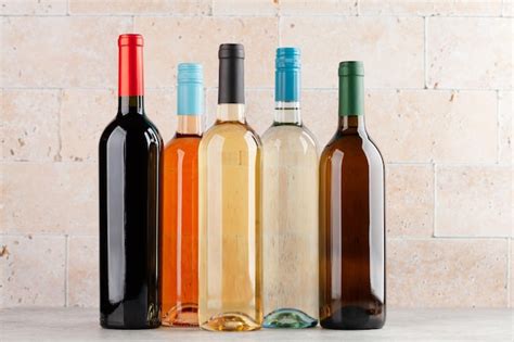 Premium Photo | Various wine bottles