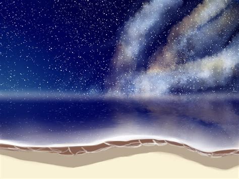 Beach anime background (Night) by rianez3 on DeviantArt