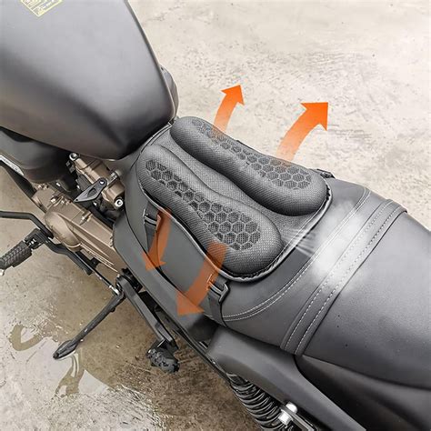 Motorcycle Gel Seat Pad Shock Absorption for Long Distance Rides – Gear Rider