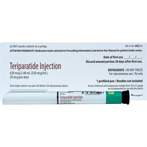 Teriparatide Injection Dosage & Rx Info | Uses, Side Effects