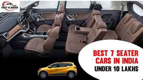 Best 7 Seater Cars Under 10 Lakhs in India - 2021 | Test N Drive